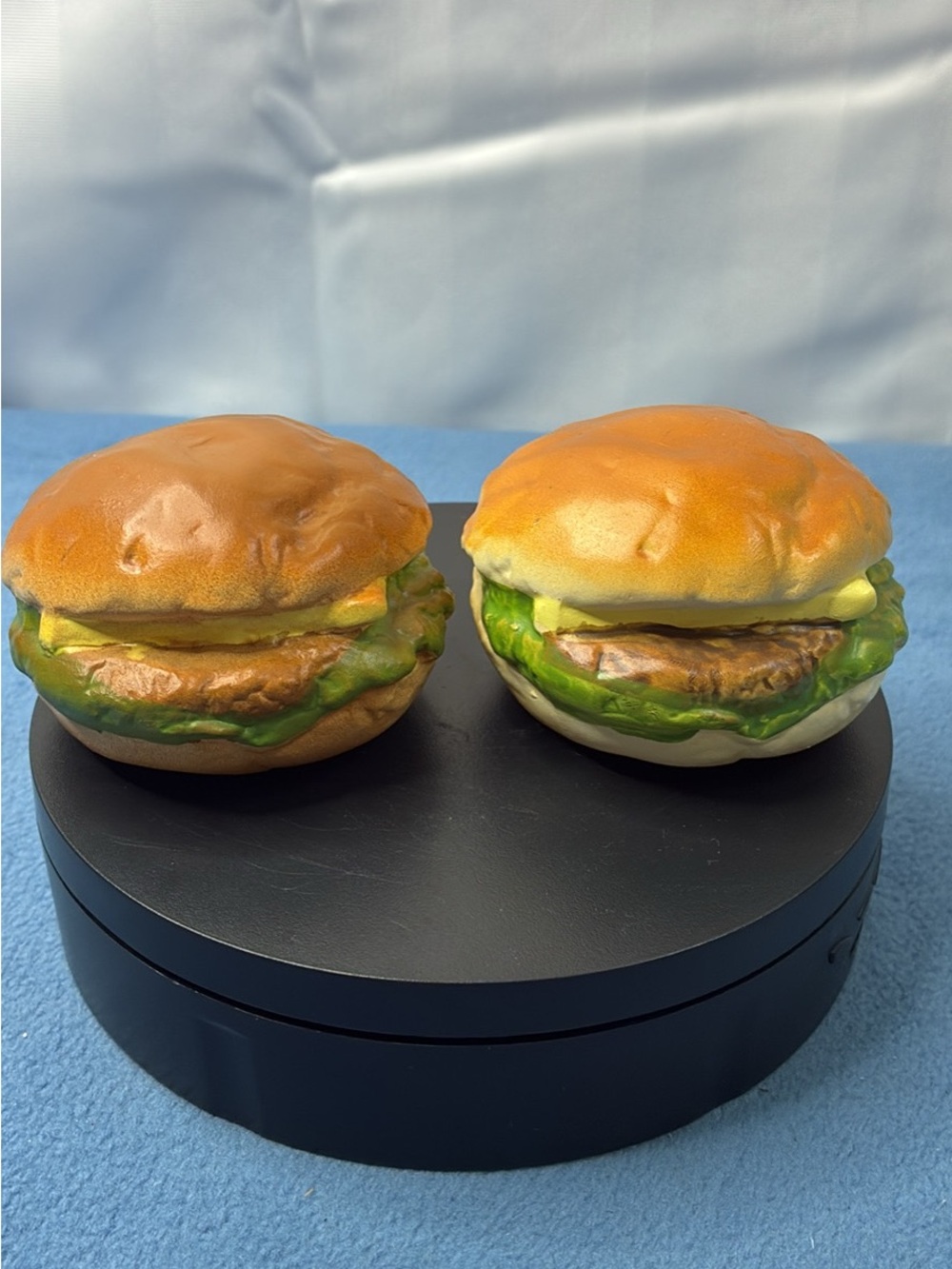Novelty Burger Salt and Pepper Shakers - Brown & Green